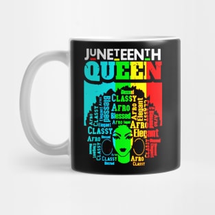 Queen Of Juneteenth Black Girl Mug